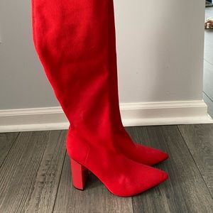 ZARA elastic over knee boot